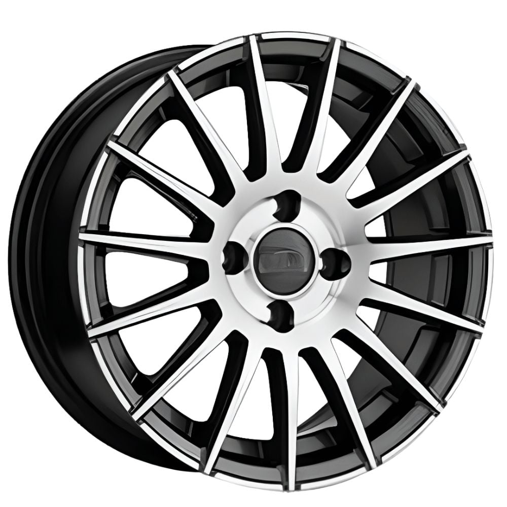 15 İnç 4x100 Renault Fiat Hyundai Honda Opel Uyumlu Black Lip Polish Jant Takımı