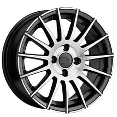 15 İnç 4x100 Renault Fiat Hyundai Honda Opel Uyumlu Black Lip Polish Jant Takımı