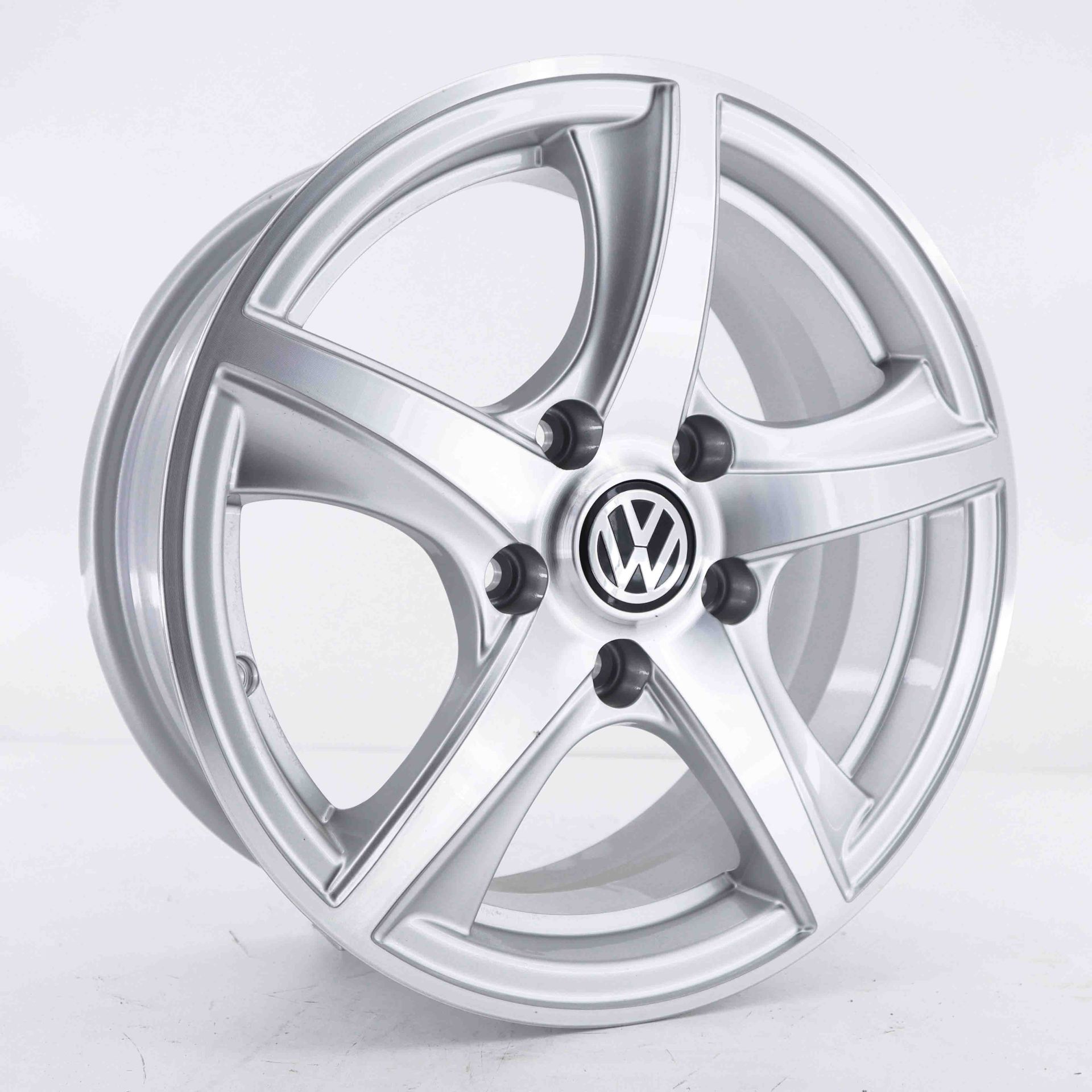 15 İnç 5X100 Volkswage Seat Skoda Silver Polish Jant Takım