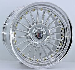 17 İnç 5X120-5x112 Çift Aplikasyon Alpina Vacuum Chrome Jant Takım