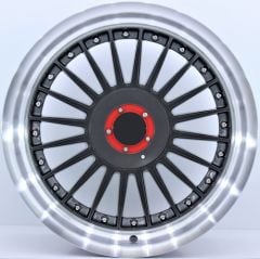 17 İnç 5X120-112 Çift Aplikasyon Alpina Gun Metal Lip Polish Jant Takım