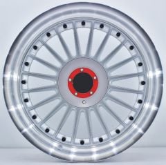 17 İnç 5X120-112 Çift Aplikasyon Alpina Silver Lip Polish Jant Takım