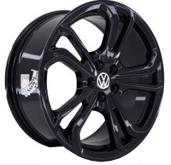 17 İnç 5X112 Wolkswagen R-Line Golf Jetta Seat Scirocco Passat Silver Polish Jant Takım