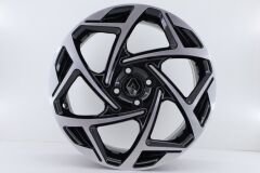 17 İnç 4X100 17*7.5 Et35 Fiat Reanult Honda Opel Black Polish  Jant Takım