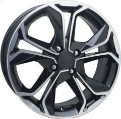 16 İnç 4X100 Renault Fiat Honda Opel Hyundai Black Diamond Jant Takım