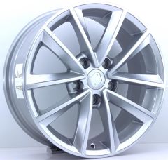 16 İnç 5X114.3 Renault Megane 4 Toyota Honda Hyundai Silver Gloss Jant Takım