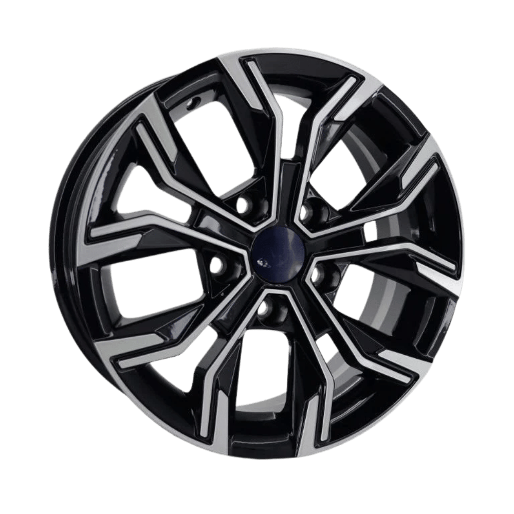 15 İnç 5X114.3 Toyota Hyundai Honda Kia Nissan Black Polish Jant Takım