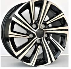 16 İnç 5x114.3 Honda Toyota Nissan Uyumlu Deep Black Diamond Jant Takımı