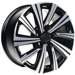 16 İnç 5x114.3 Honda Toyota Nissan Uyumlu Deep Black Diamond Jant Takımı | R1 Wheels