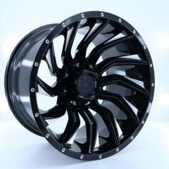 20 İnç 6X139.7 Ford Ranger Toyota Hılux Black Milling Jant