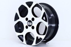 14'' İnç 4X100 Toyota-Honda-Tofaş-Fiat Black Machined  Jant Takım