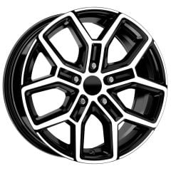 15'' İnç 5x108 Ford Citroen Jaguar Uyumlu Cross Black Dimond Jant Takım