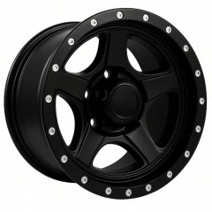 15 İnç 6X139.7 Toyota Isuzu Mitsubishi Uyumlu Mat Black Jant Takımı