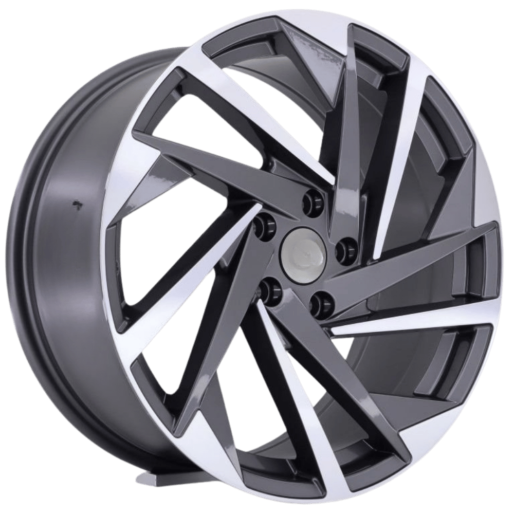 18 İnç 5X112 Volkswagen Seat Skoda  Audi Gun Machined Jant Takım