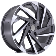 18 İnç 5X112 Volkswagen Seat Skoda  Audi Gun Machined Jant Takım