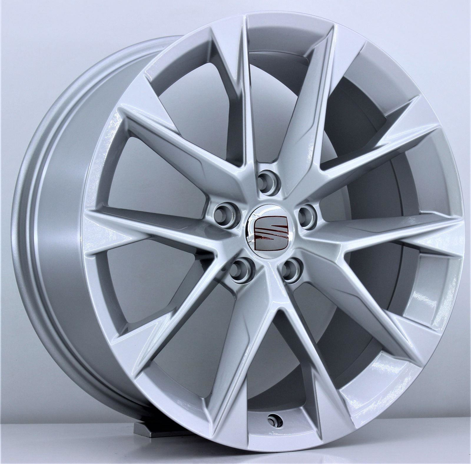 18 İnç 5X100 Seat Polo Skoda Akrep Jant Silver Takım