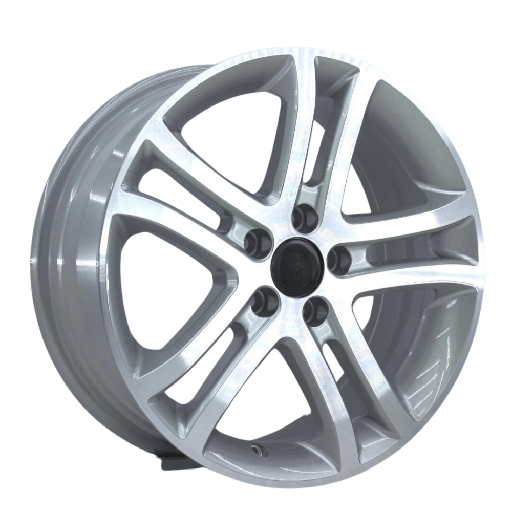 16 İnç 5x100 Savannah Volkswagen Seat Skoda Fiat Silver Polish Jant Takımı