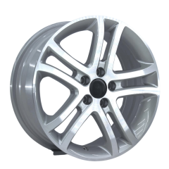 16 İnç 5x100 Savannah Volkswagen Seat Skoda Fiat Silver Polish Jant Takımı