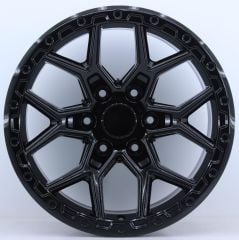 17 İnç 6X139.7 Toyota Hılux Land Cruıser Ford Ranger Hummer H3 H3T Mitsubishi L200 Nissan Navara Black Jant Takım
