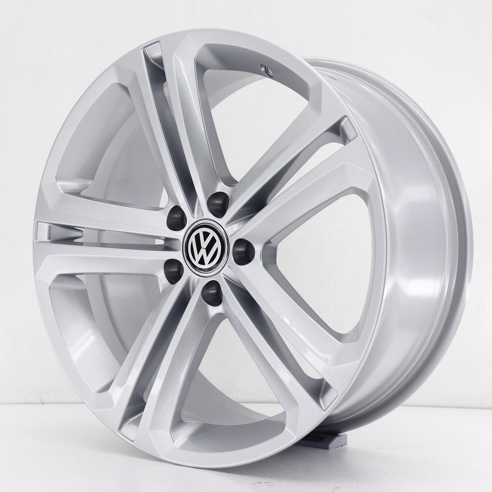 19 İnç 5X112 Mallory Scirocco Golf Leon Audi Seat Volkswagen Silver Jant Takım