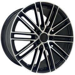 20 İnç 5X130 Porsche Cayenne Taycan Panamera Black Polish Jant Takımı