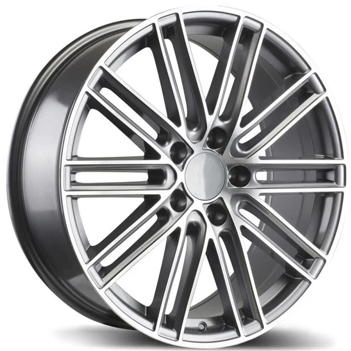 20 İnç 5X130 Porsche Cayenne Taycan Panamera Gun Metal Polish Jant Takımı