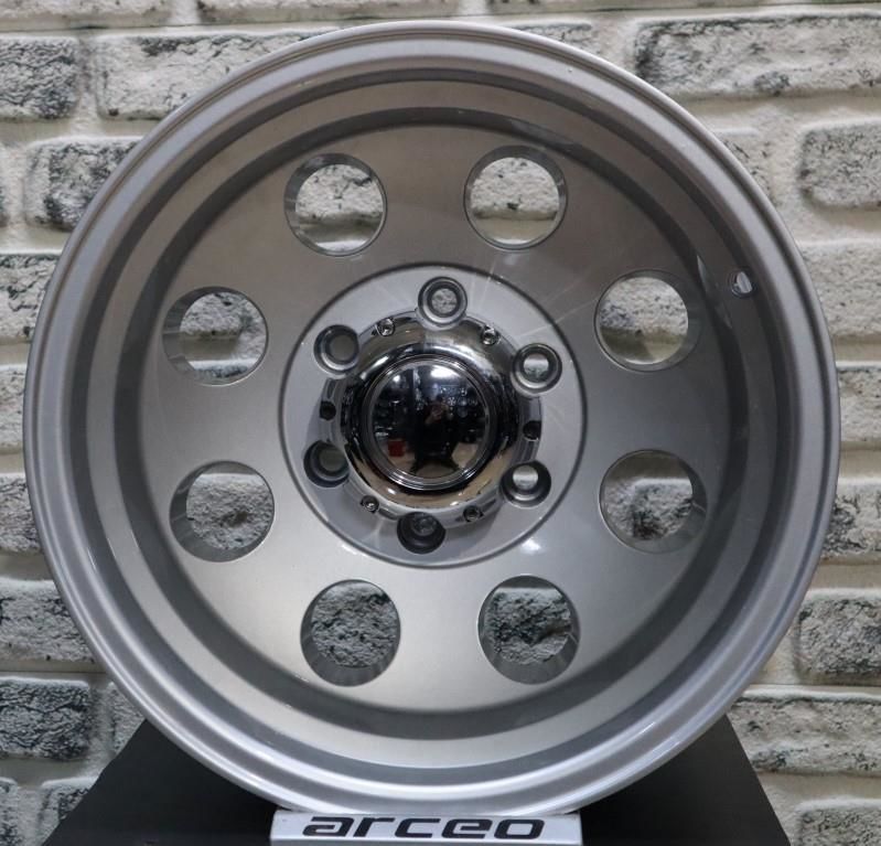 16 İnç 6X139.7 16*10 Ford Ranger Toyota Hilux Nissan Navara Silver Jant Takım