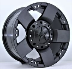 17 İnç 5X120 Rockstar Off-Road Mat Black Jant Takım