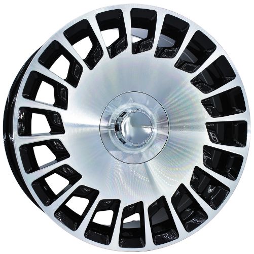 17 İnç 5X112 Mercedes Vito Viano E Serisi C Serisi S Serisi Döner Kapak Maybach Black Machined Jant Takım