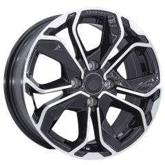 15 İnç 4X100 Renault Volkswagen Fiat Honda Opel Black Polish Jant Takım