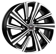 17 İnç 5X114.3 Toyota Hyundai Renault Black Machined Jant Takım