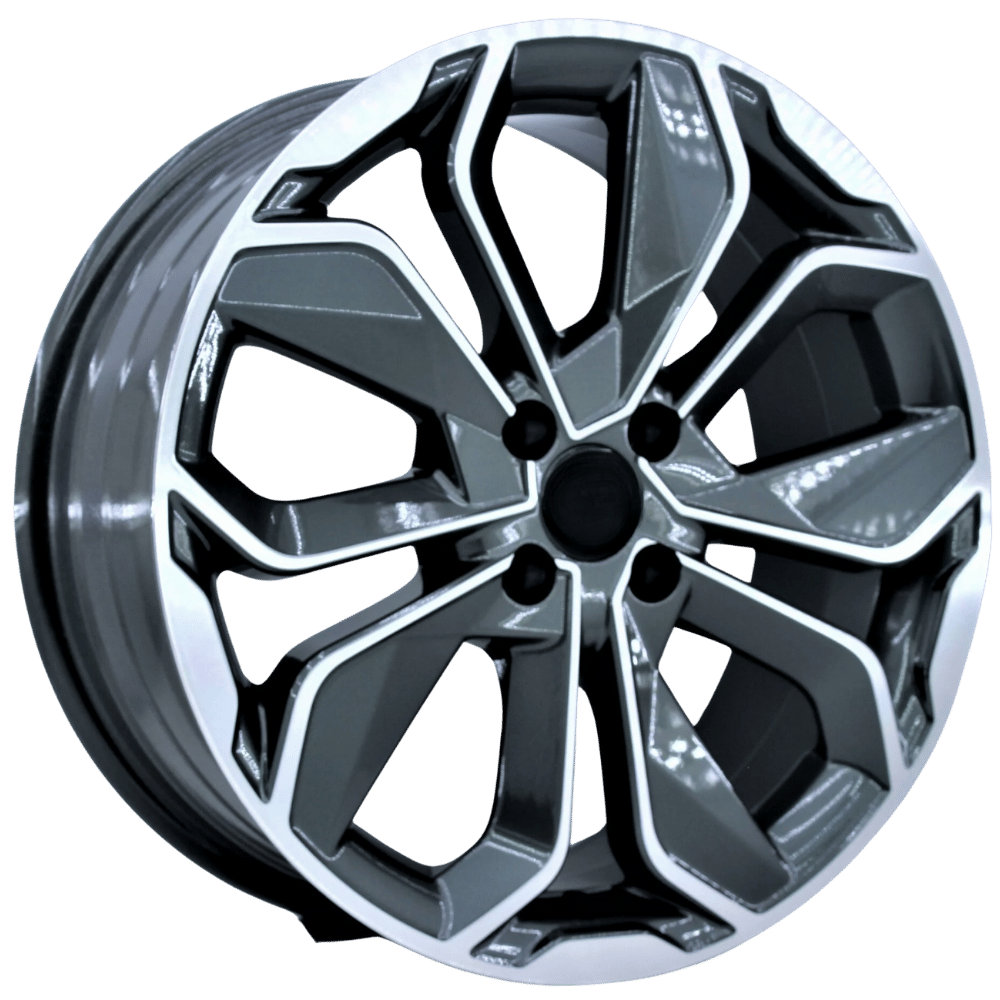 17'' 5X114.3 Toyota Hyundai Honda Megane 4 İcon Gun Metal Polish Jant Takım