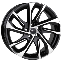 16 İnç 5x98 Fiat Egea Uyumlu Black Machined Jant Takımı | R1 Wheels