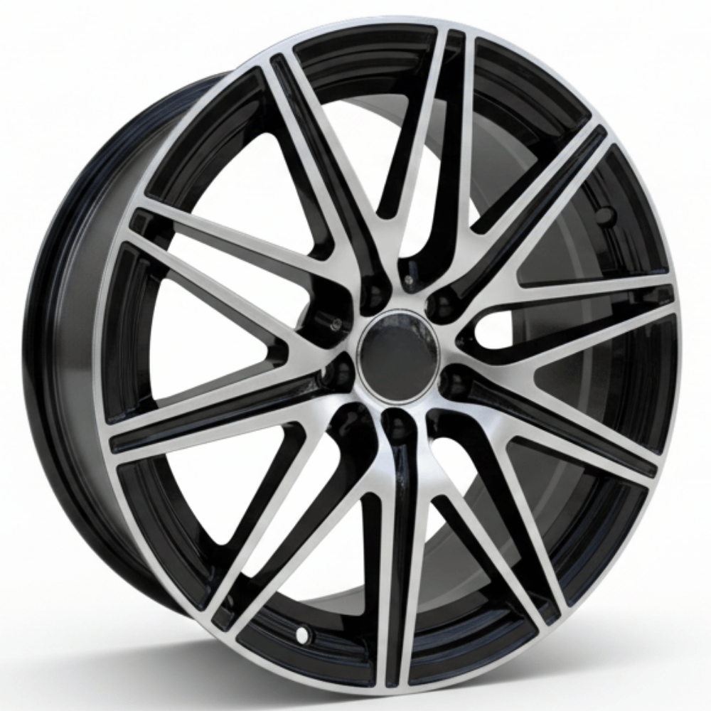 19 İnç 5x112 Mercedes Audi Uyumlu 8.5J ET36 BLACK MACHINED Jant Takımı