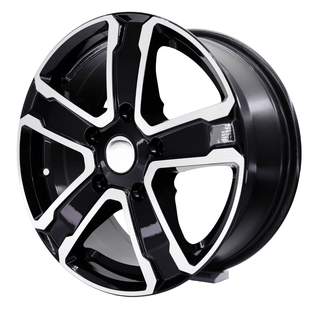 16'' İnç 4x100 Black Machined Jant Takım