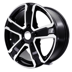 16'' İnç 4x100 Black Machined Jant Takım