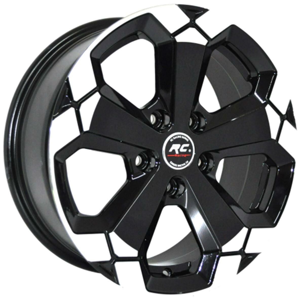 16 İnç 4x100 Fiat Hyundai Opel Uyumlu Black Lip Polish Jant Takımı | R1 Wheels