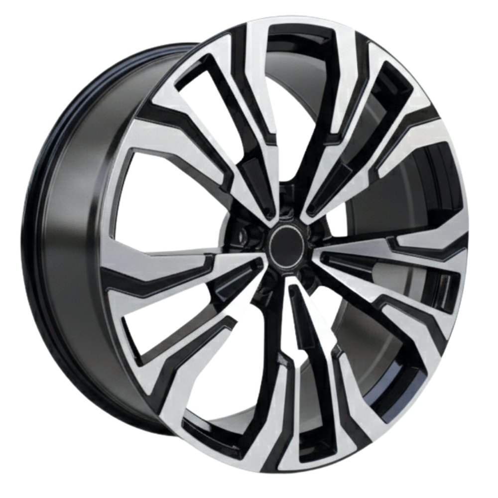 22 İnç 5x112 Mercedes Audi Uyumlu 9.5J ET30 PARLAK SİYAH (BP) Jant Takımı
