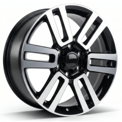 20 İnç 6x139.7 Toyota Mitsubishi Pick-Up Uyumlu BLACK MACHINED Jant Takımı