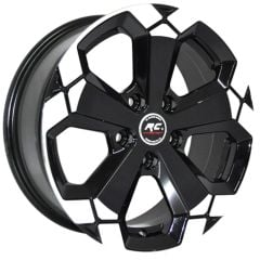 16 İnç 5x114.3 Honda Toyota Hyundai Uyumlu Black Lip Polished Jant Takımı