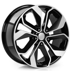 15 İnç 4x100 Renault İcon Jant Deep Black Diamond Gloss Jant Takımı
