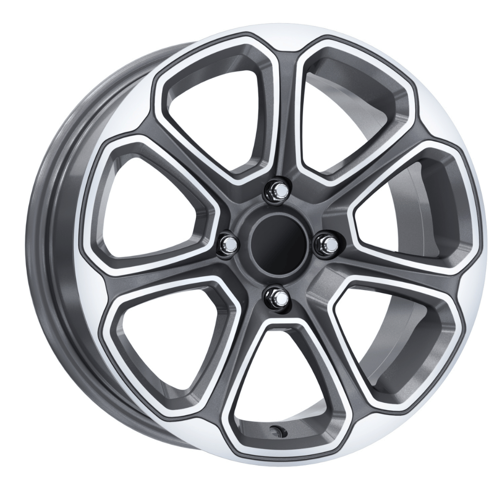 15 İnç 5x108 Ford Peugeout Uyumlu Gun Metal Diamond Jant Takımı // R1 Wheels