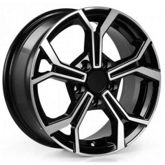 15 İnç 4x100 Renault Opel Honda Uyumlu DEEP BLACK DIAMOND GLOSS Jant Takımı