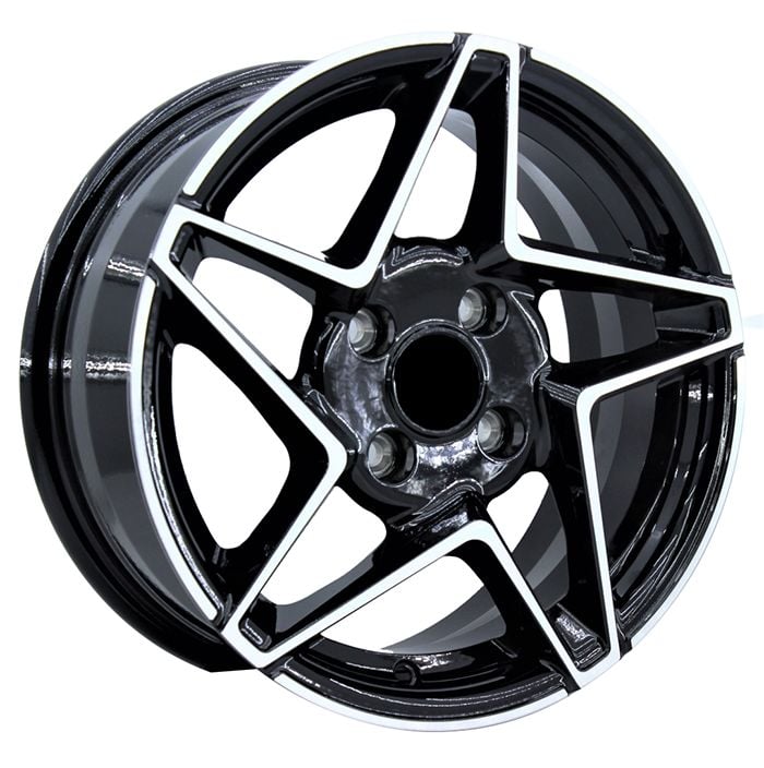 14 İnç 4X100 Toyota-Honda-Tofaş-Fiat Black Machined Jant Takım