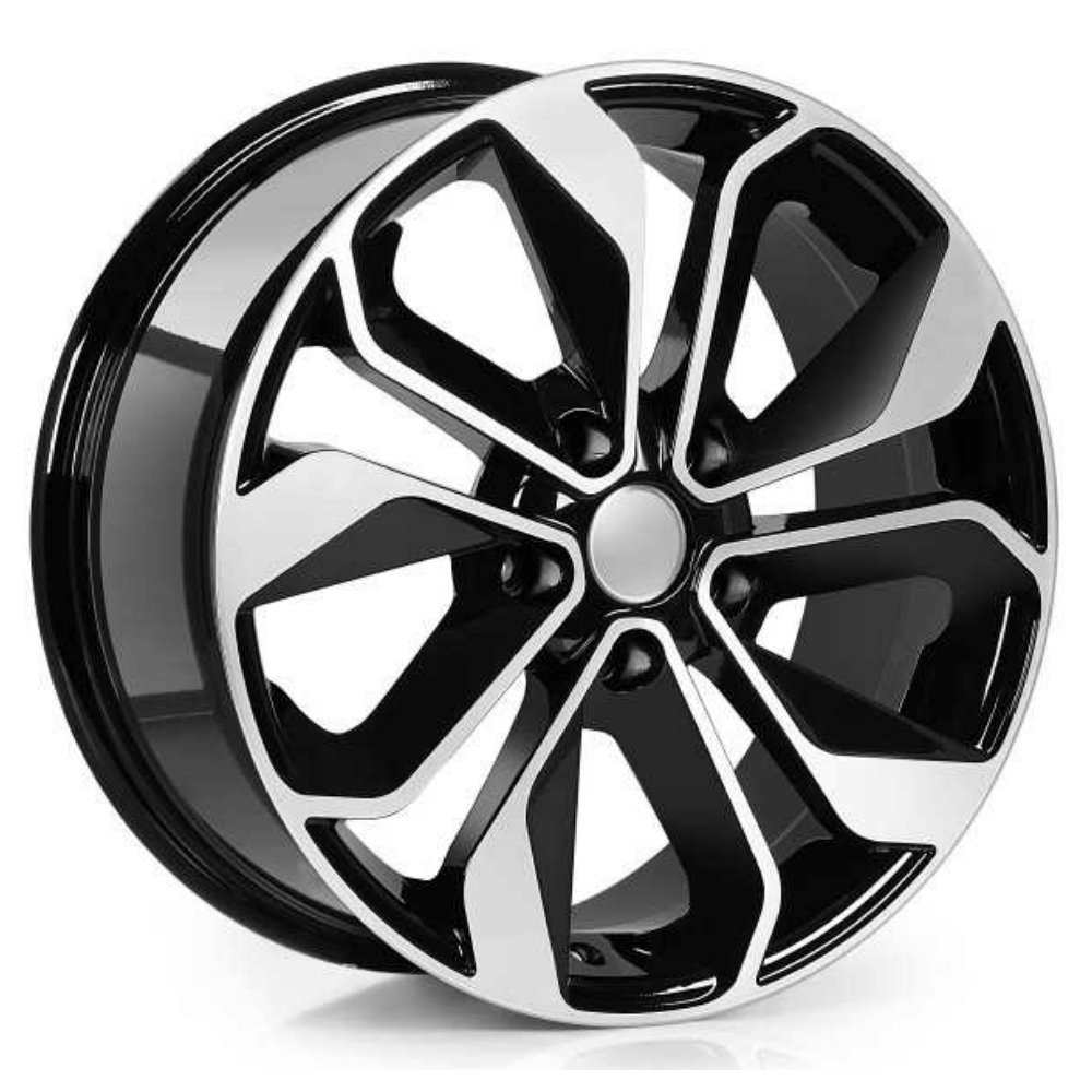 17 İnç 4x100 Renault Opel Honda Uyumlu DEEP BLACK DIAMOND GLOSS Jant Takımı