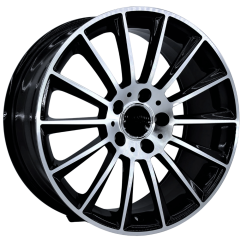 20'' İnç 5X112 Mercedes S Class Black Machined Jant Takım