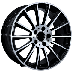 19 İnç 5X112 Mercedes S Class Black Machined  Jant Takım