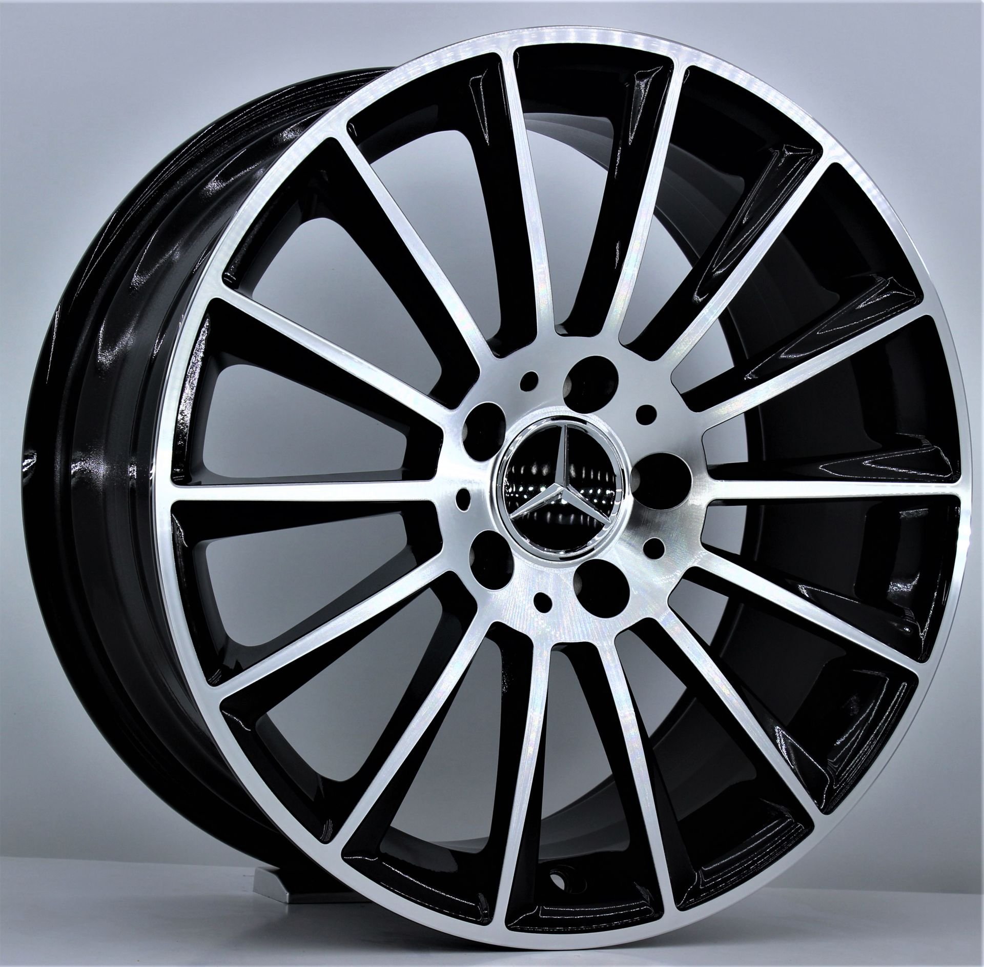 19 İnç 5X112 Mercedes S Class Black Machined  Jant Takım