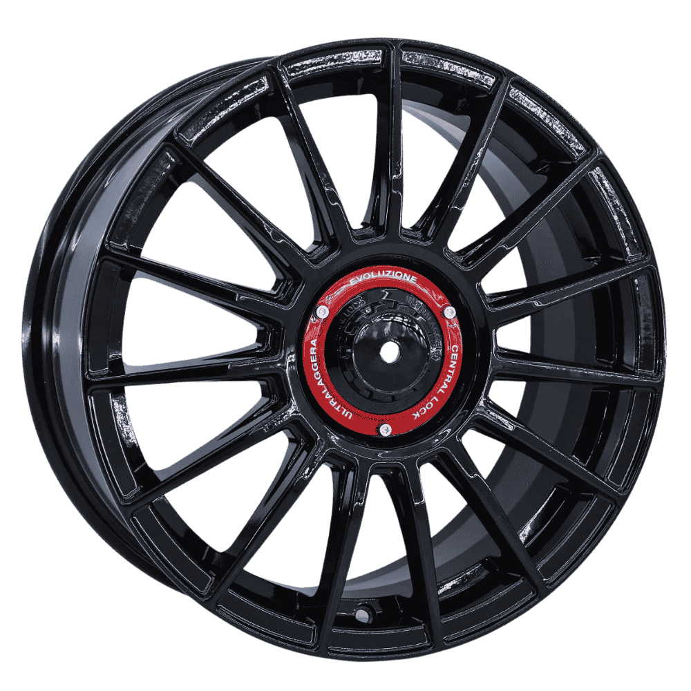 18 İnç 5x108 Peugeot Ford Volvo Jaguar Kapaklı Ultrasport Black Jant Takımı | R1 Wheels