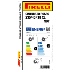 Pirelli 235/45R18 98Y XL CNT ROSSO PC01